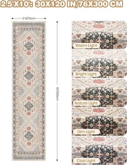 Kitchen Runner Rug Non Slip Washable Rugs 2.5x10, Carpet Runner - Image 2