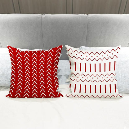 YCOLL Christmas Pillow Covers 20x20 Set of 4, Modern Sofa Throw Pillow Cover - Image 2