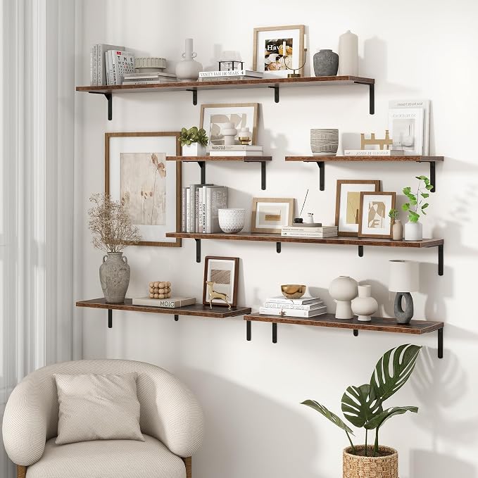 Fun Memories Deep Floating Shelves, 36W x 8D Floating Shelves Set of 2 - Image 7