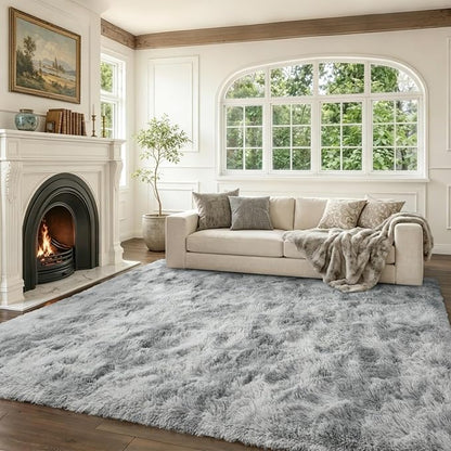 6x9 Ft Large Shag Rugs for Living Room Decor, Tie-Dyed Ultra Soft Fluffy Furry by Cuzwlovita