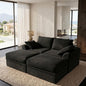 Upgrade Boneless Couch with Storage, Extra Deep&High Seat Modular Sectional by Unknown