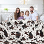 Edenleaf King Size Cow Blanket for Couch Bed, Soft Cozy Fleece Cow Printed by Edenleaf
