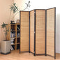 4 Panel Bamboo Room Divider Screen, 5.6 FT Tall Bamboo Divider Folding Panel by PawlaBay