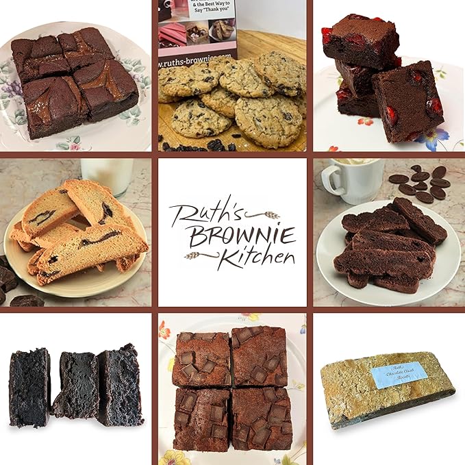 Ruth’s Gourmet Brookie (Brownie + Cookie) 1 Dozen – Gourmet Baked Treats | Delicious Gift with The Finest Ingredients | Guaranteed to Arrive Fresh
