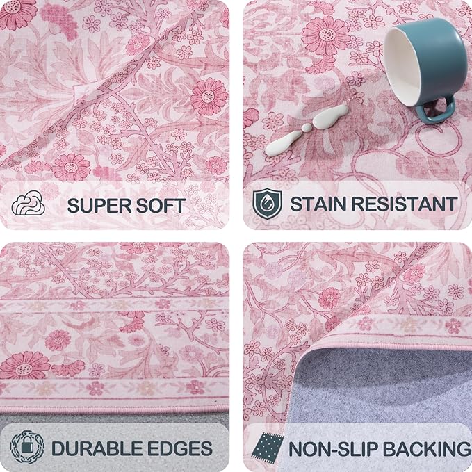 Area Rug for Living Room, 10x12 Large Washable Rugs for Dining Room, Non Slip - Image 6