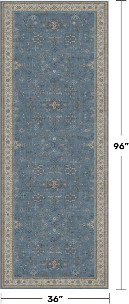 Washable 3x8 Throw Rug for Hallway - Image 2
