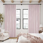 Light Pink 100% Black Out Pinch Pleat Linen 108 Inch Curtains | Black Out by Twodrapes