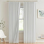 Vision Home White Pinch Pleated Full Blackout Curtains Thermal Insulated Window by VisionHome