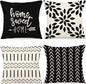 YCOLL Pillow Covers 22x22 Set of 4, Modern Sofa Throw Pillow Cover, Decorative by PillowCoversExpert