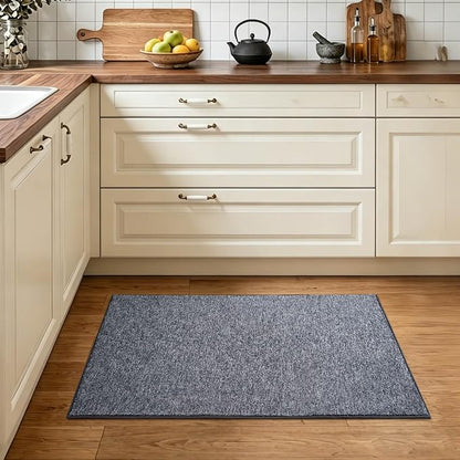 2x3 Grey Blue/White Area Rug Washable Non-Slip Soft - Image 2