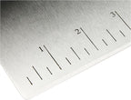 Amazon Basics Multi-Purpose Stainless Steel Scraper/Chopper with Contoured Grip, 6", Black, Silver