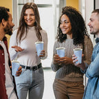 MUCHII 16 oz Paper Coffee Cups, Disposable Paper Cups 210 Count, Disposable Paper Cups for Hot Beverage, Paper Drinking Cups Big for Home use, Office, Restaurant and Events