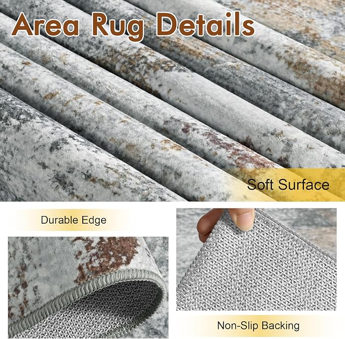 6x9 Ft Large Abstract Area Rugs - Image 6