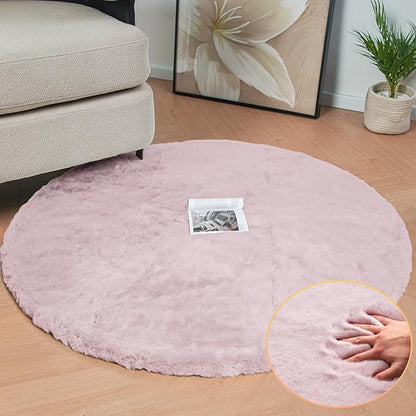 ORINOVA Pink Washable Fluffy Rugs - Image 2