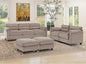 HAOMARKETS Corduroy 4-Piece Sofa Set, Upholstered Ottoman Set of 2, Loveseat by HAOMARKETS