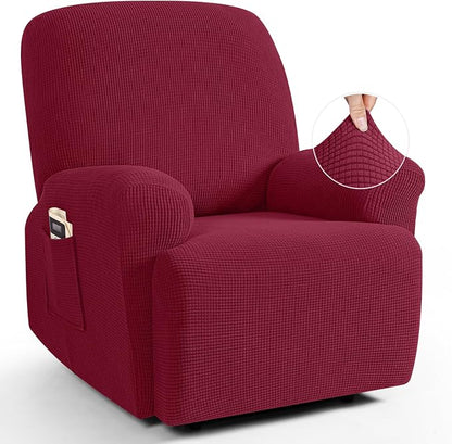 TAOCOCO Recliner Cover 4-Pieces, Recliner Stretch Sofa Slipcover, Recliner by TAOCOCO