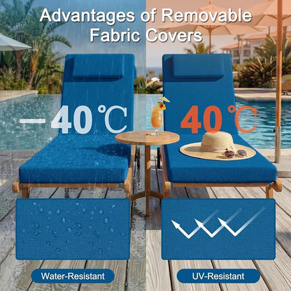Outdoor Lounge Chair mat, 72 inches x 21 inches, Waterproof Chaise Lounge - Image 3