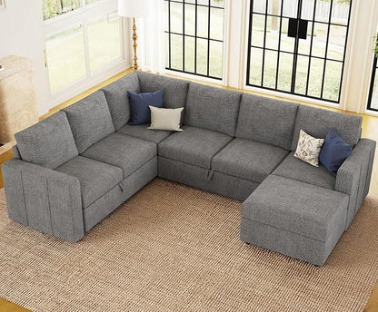 Belffin Modular Sectional Sleeper Sofa - Image 4