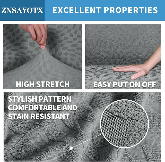 ZNSAYOTX 1 Piece Stretch Chair Cover - Image 3