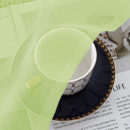 Lime Sheer Curtains 84 Inches Long - Image 9