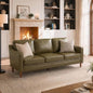Kingfun 80" Faux Leather Sofa, 3 Seater Couch, Mid Century Modern Couches by KINGFUN-Anexcitingoption