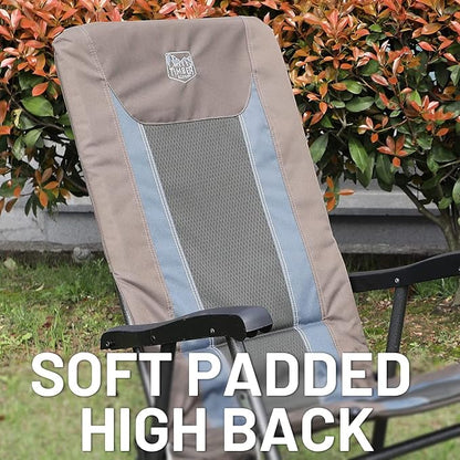 TIMBER RIDGE Outdoor Folding Rocking Chair, Hard Armrests - Image 8