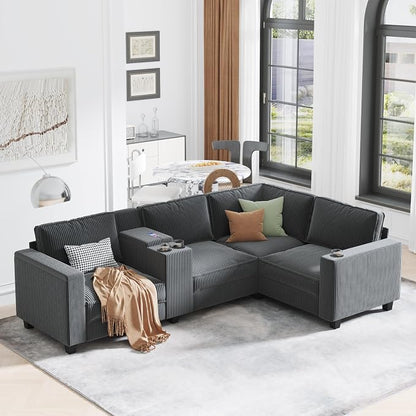 Ball & Cast 105.5" L-Shaped Sectional Sofa Bed by BallCast
