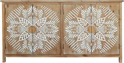 LKTART 60" Sideboard Buffet Cabinet, Vintage Accent Credenza Storage - Image 6