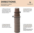 [85 SET]Harvest Pack 16 oz Coffee Cups, Disposable Insulated Ripple Coffee Cups, Double-Walled To go Cups with Lids, Brown Geometric, Drinking Paper Cups for Tea Hot Chocolate Drinks