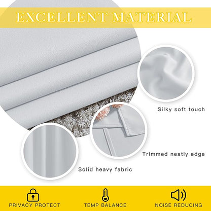 NICETOWN Patio Door Curtain Room Darkening Drapes, Grommet Top Light Blocking - Image 5