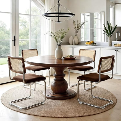 Zesthouse Rattan Dining Chairs Set of 2, Mid Century Modern Dining Room Chairs - Image 8
