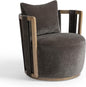 First of a Kind Swivel Chair in Chocolate Brown Plywood by FirstofaKind