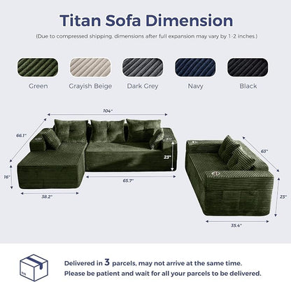 MAXYOYO Modular Sectional Couch - Image 2