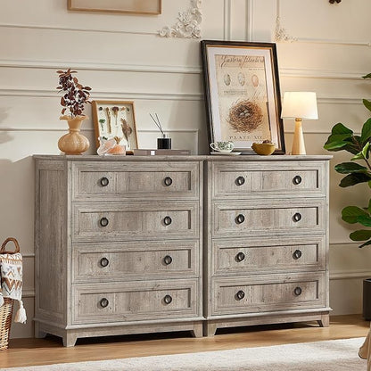 Joaxswe Farmhouse 4 Drawer Dresser - Image 5