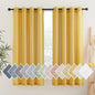 NICETOWN Linen Sheer Gold Curtains 63 inch Length 2 Panels, Grommet Natural by NICETOWN