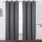 Blackout Curtains 42 x 95 inch/Dark Grey Curtains Set of 2 Panels/Thermal by Lemomo