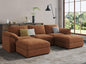 EASE MOOSE Modular Sectional Couch, Oversized Deep Seat U Shape Sectional Couch by EASEMOOSE