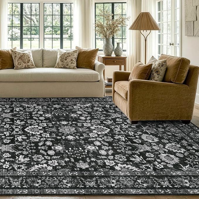 6x9 Ft Large Area Rugs for Living Room, Soft Non-Slip Machine Washable Rug - Image 3