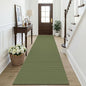 KOZYFLY Cotton Runners Rugs for Hallway 3x10, Wide Washable Runner Rug by KOZYFLY