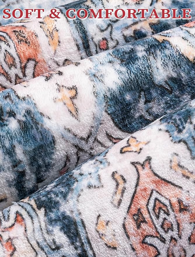 SERISSA 3x7 Washable Non Slip Boho Runner Rug - Image 4
