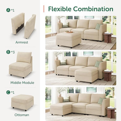 HONBAY Modular Sectional Sofa - Image 4
