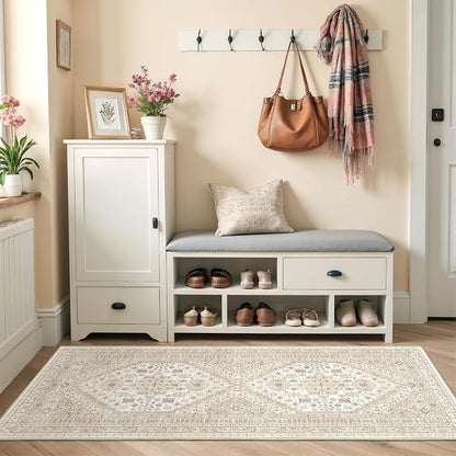 2x5 Rug Runner Non-Slip Washable Rugs by Restydon