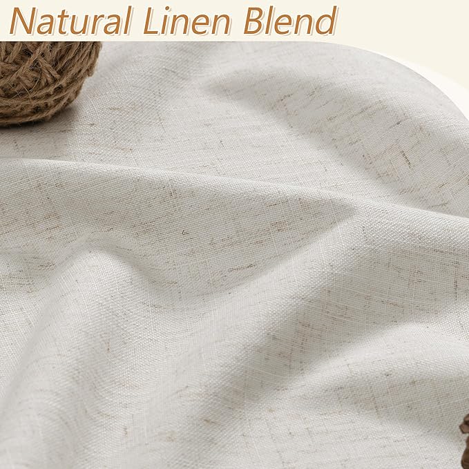 Extra Long 144 Inch Boho 100% Blackout Curtains Room Darkening Noise Reducing - Image 3