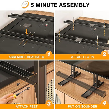 TAVR Universal Table Top TV Stand Mount, TV Legs - Image 6