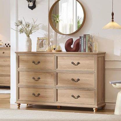 Joaxswe Farmhouse 6 Drawers Dresser - Image 9