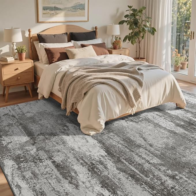 4x6 Ft Abstract Area Rugs for Living Room, Soft Non-Slip Modern Washable Rugs - Image 4