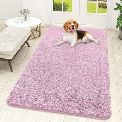 OLANLY Dog Door Mat for Muddy Paws 59x32, Super Absorbent Chenille Mud Mat | by OLANLY