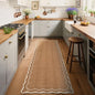 GarveeHome 2.5x8 Scalloped Washable Runner Rug Non Slip Hallway Kitchen Rug | by GarveeHome