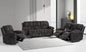 Betsy Furniture Modern Fabric Recliner Sofa Set, Loveseat w/Console, Recliner by BetsyFurniture