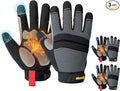 KAYGO Insulated Mechanic Work Gloves,3 Pairs KG127W Winter Thermal Safety Work Gloves for Men and Women, Double Lining,Heavy duty,Improved dexterity,Excellent Grip,Ideal for outdoor jobs,M